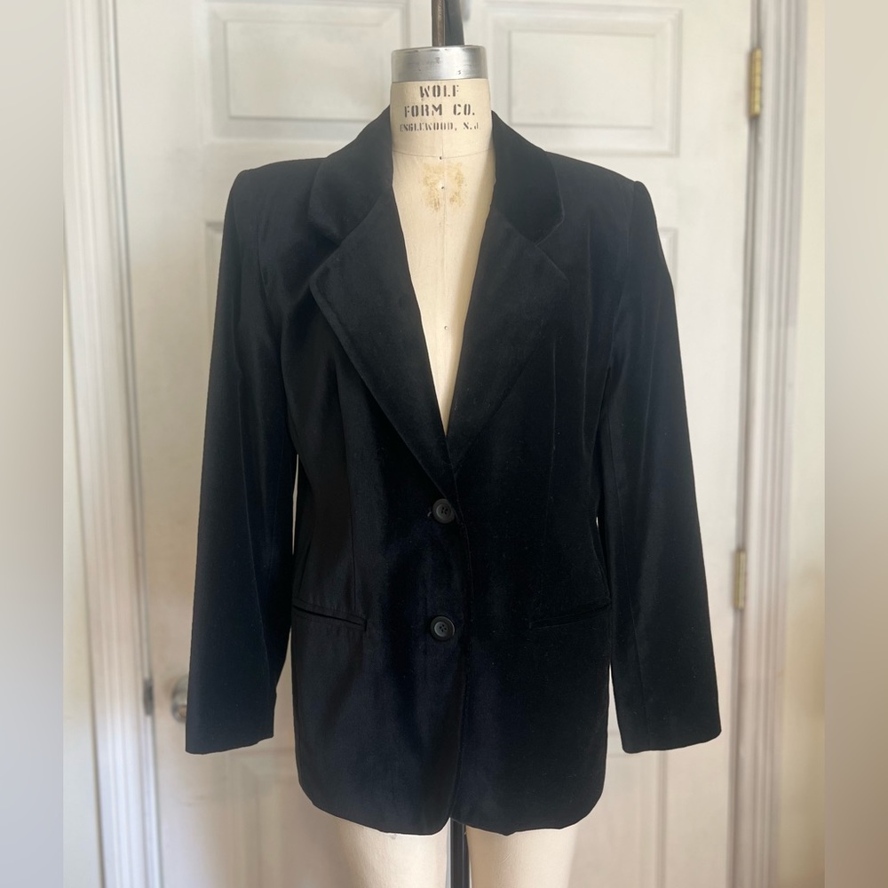 Black Velvet Blazer